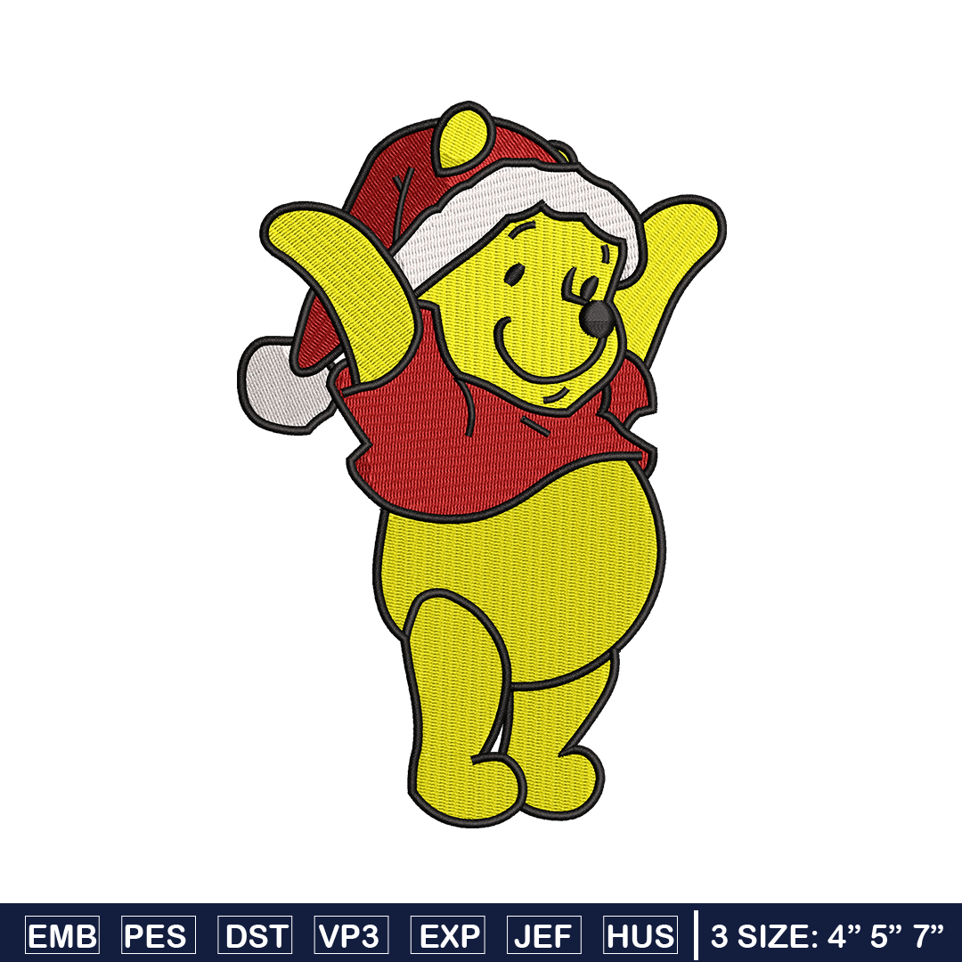 Winnie The Pooh Christmas Embroidery Design Cartoon Embroid Inspire Uplift Winnie The Pooh Christmas Embroidery Design Cartoon Embroid Inspire Uplift