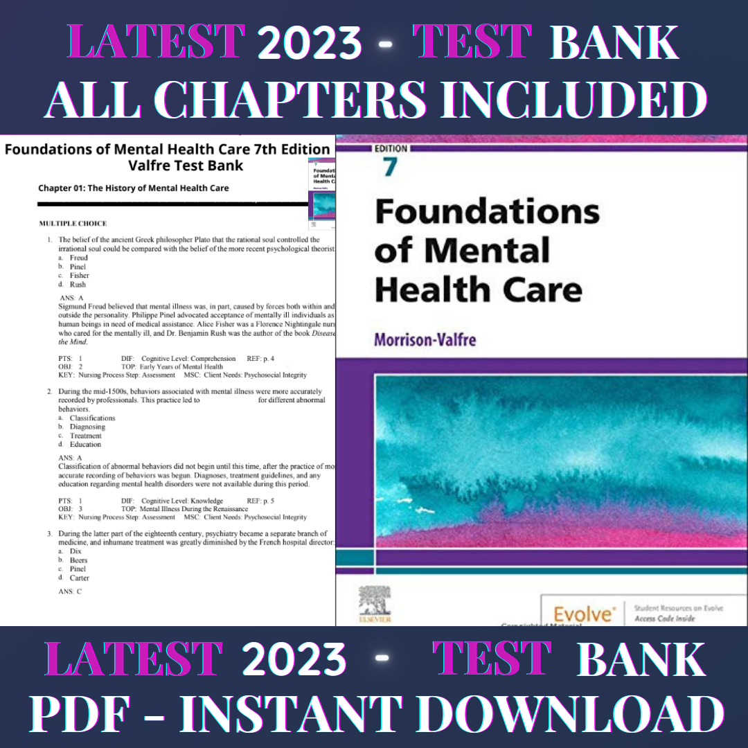 Latest 2023 Foundations of Mental Health Care 7th Edition by Inspire