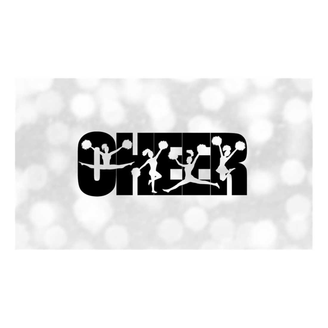 Sports Clipart: Bold Black Word 'CHEER' with 4 Different Che - Inspire ...