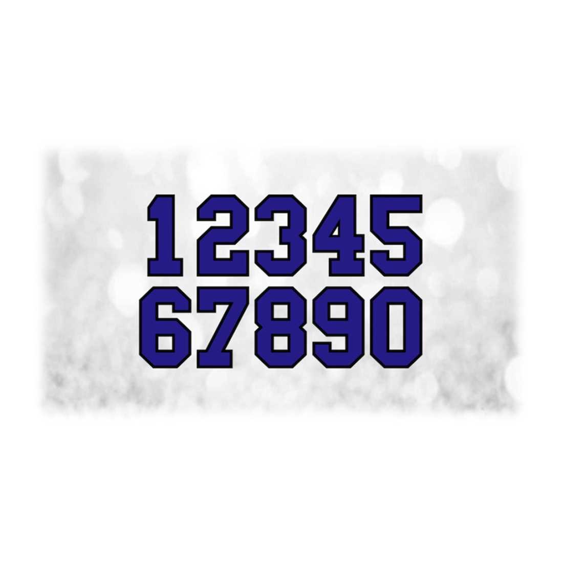 Sports Clipart: Jersey Number Templates Grouped on ONE Singl | Inspire ...