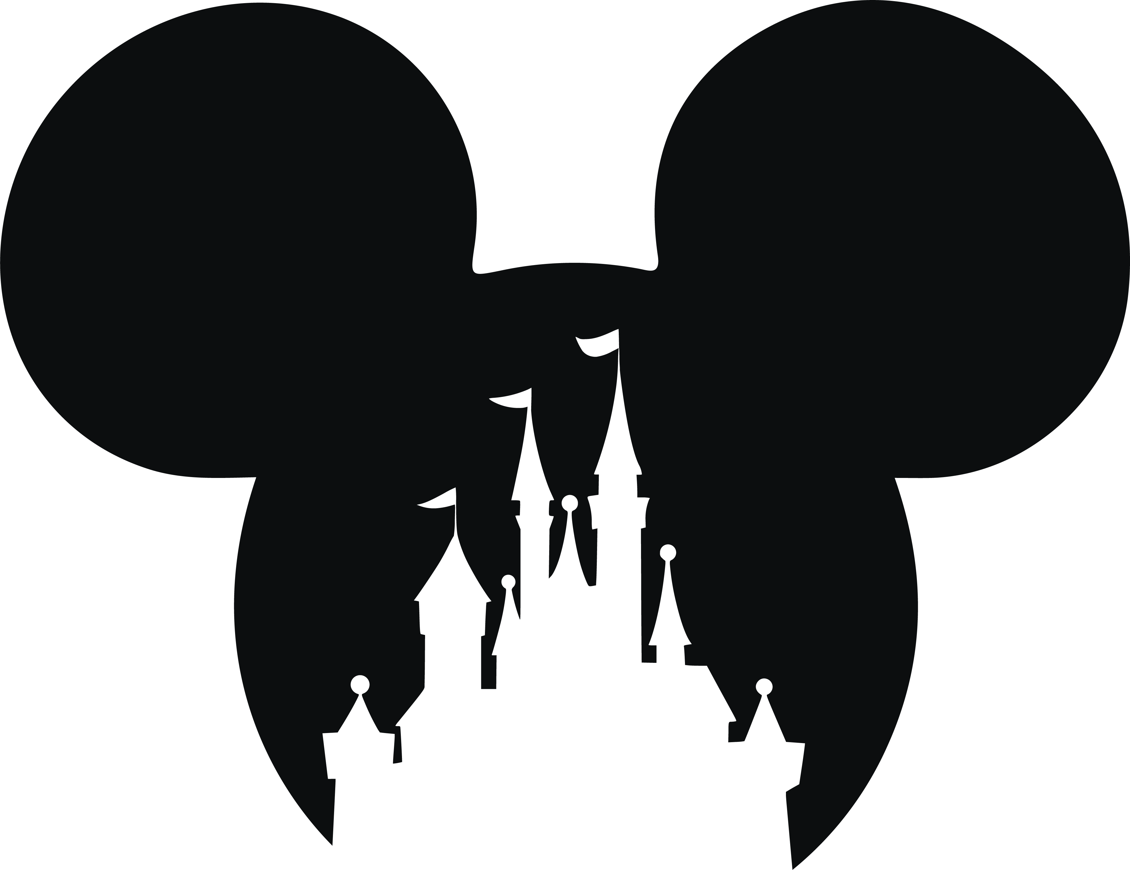 Mickey Mouse Head Castle Svg, Mickey Head Svg, Disney Png, D | Inspire