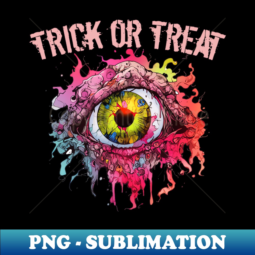 Halloween Ghost Eye Trick or Treat Scary Aesthetic Sublima Inspire