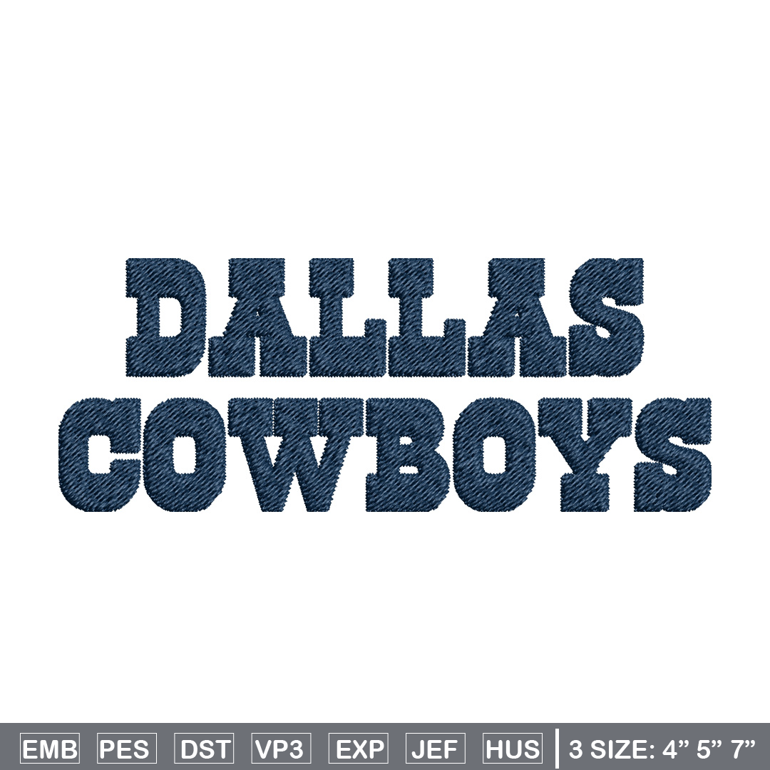 Dallas Cowboys logo Embroidery, NFL Embroidery, Sport embroi Inspire