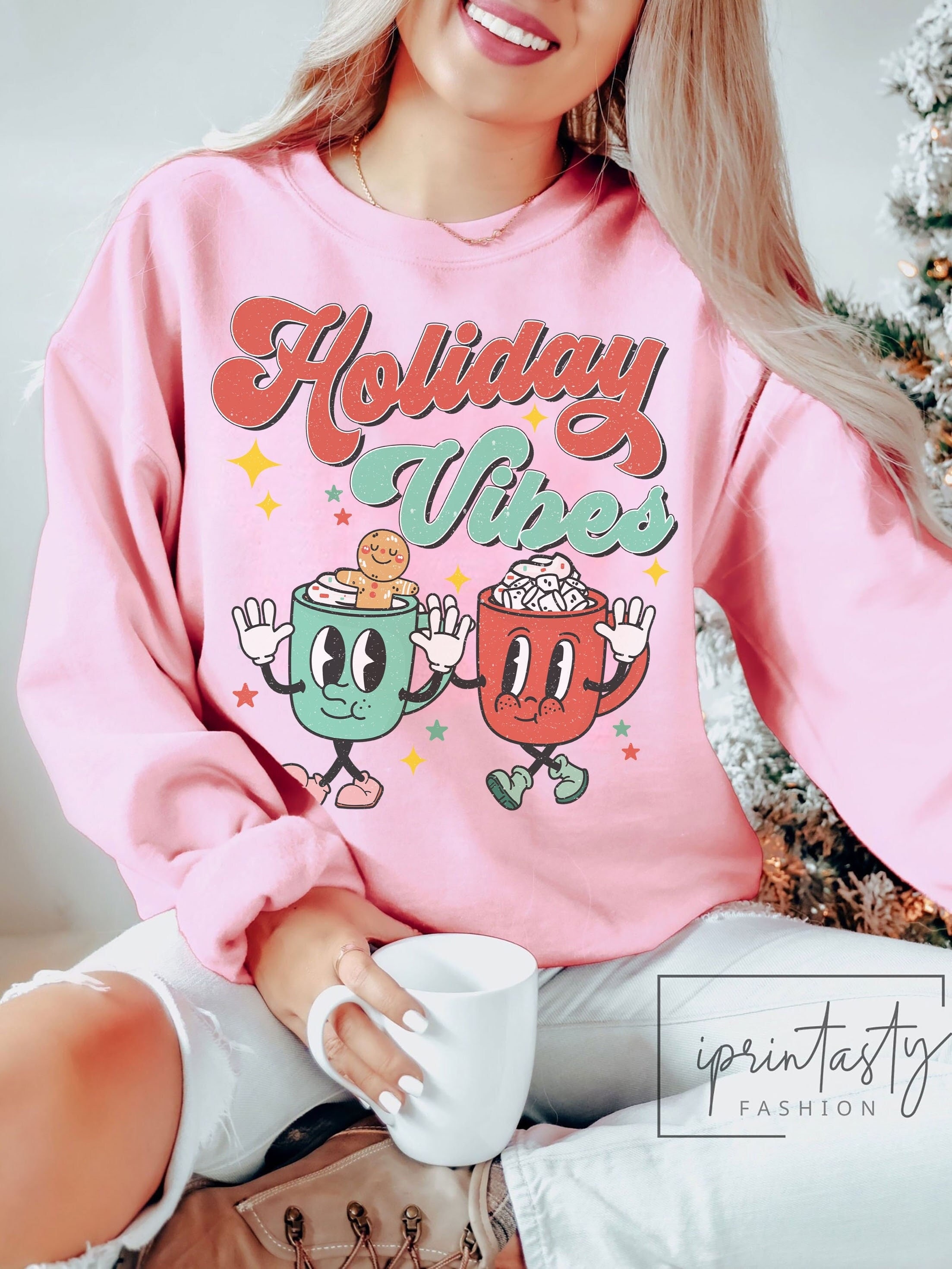 Weekend Vibes - Printed Cozy Sweatshirt