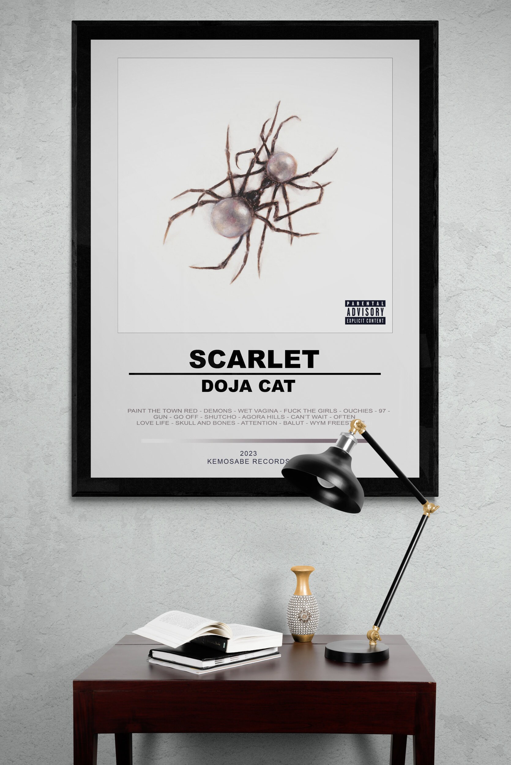 Doja Cat Scarlet album poster 003, doja cat album poster, mi Inspire