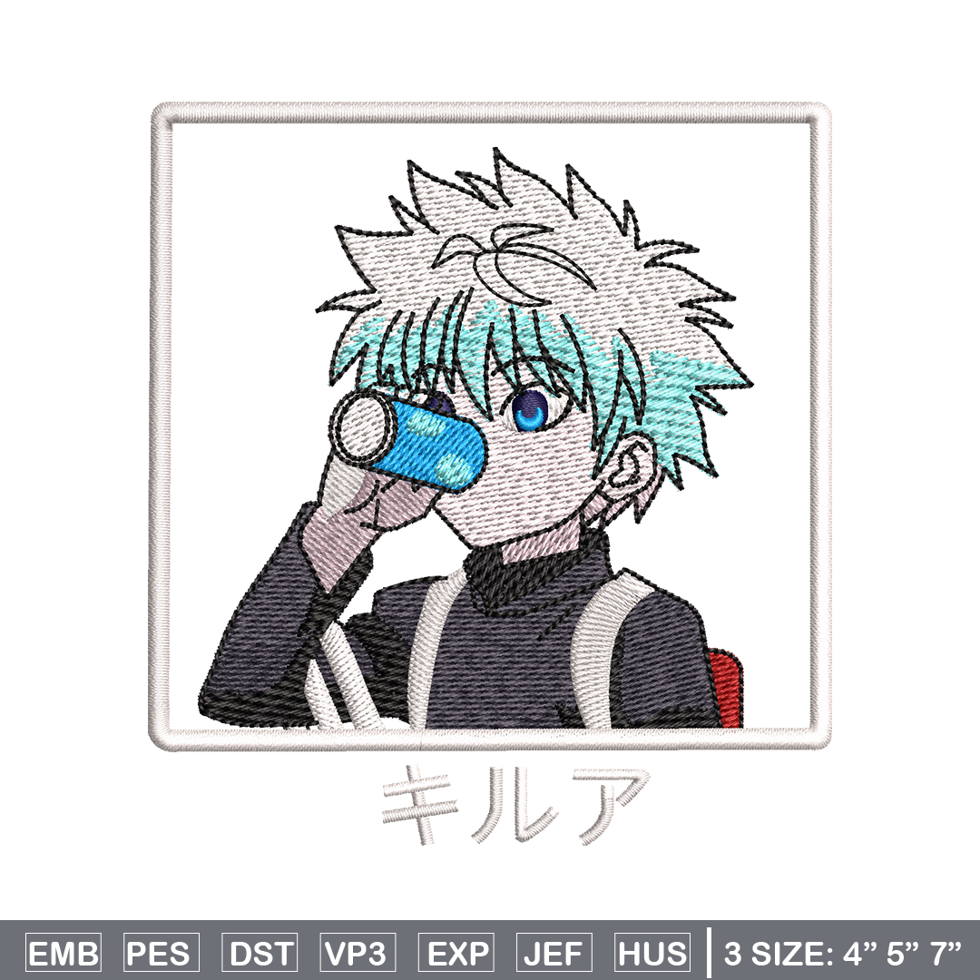 Killua Patterns Killua embroidery design, hunter x hunter embroidery, anime | Inspire ...
