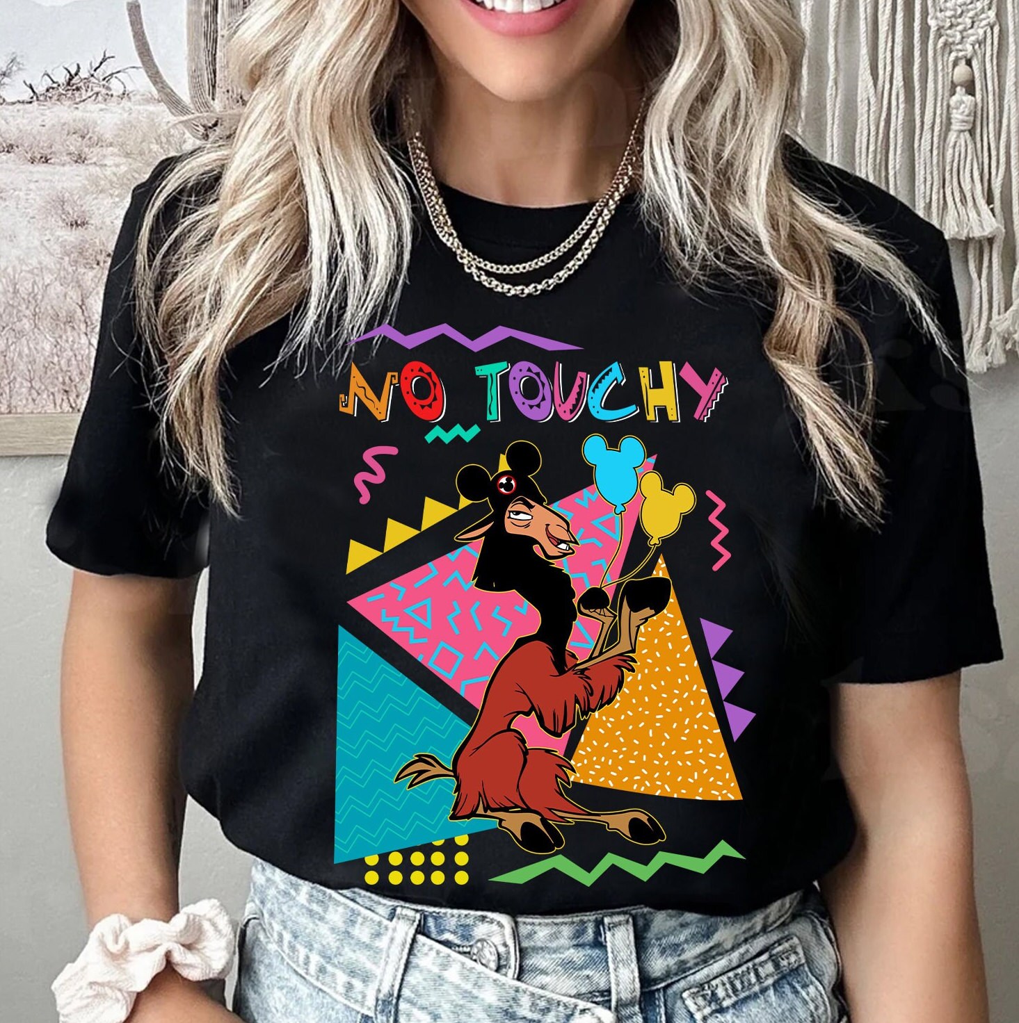 Retro 90s Kuzco Llama No Touchy Shirt, Disney The Emperors N | Inspire ...