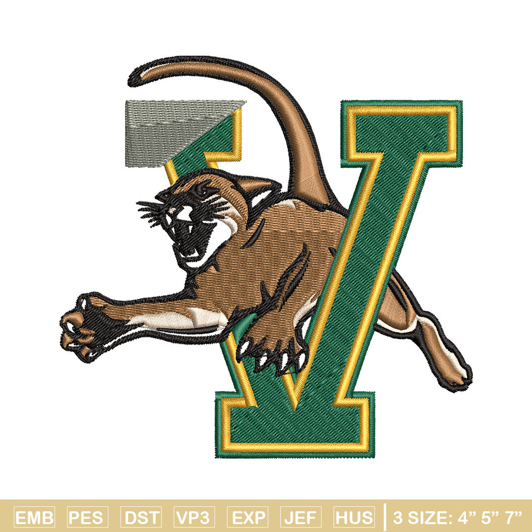 Vermont Catamounts embroidery design, Vermont Catamounts emb | Inspire ...