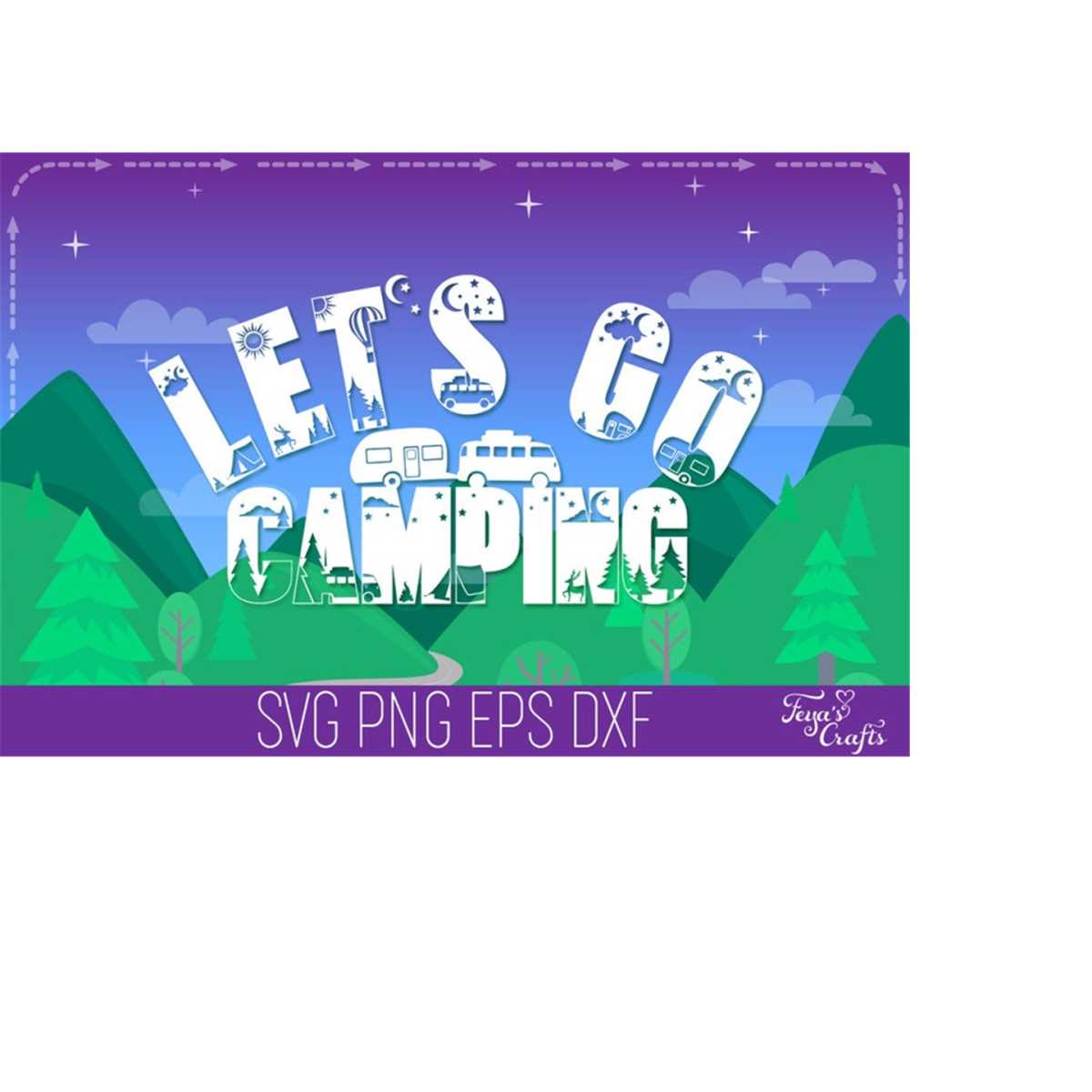 Camping SVG Alphabet, Camper SVG, Camping SVG Cricut, Happy | Inspire ...