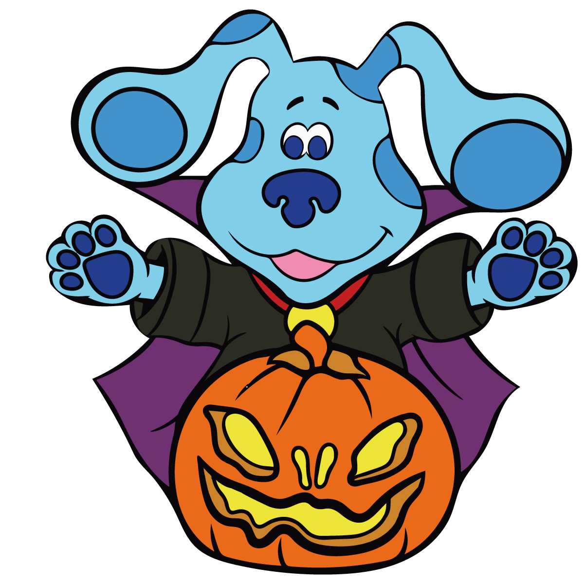 Blues Clues Vampire Vector Halloween Pumpkin SVG Inspire Uplift