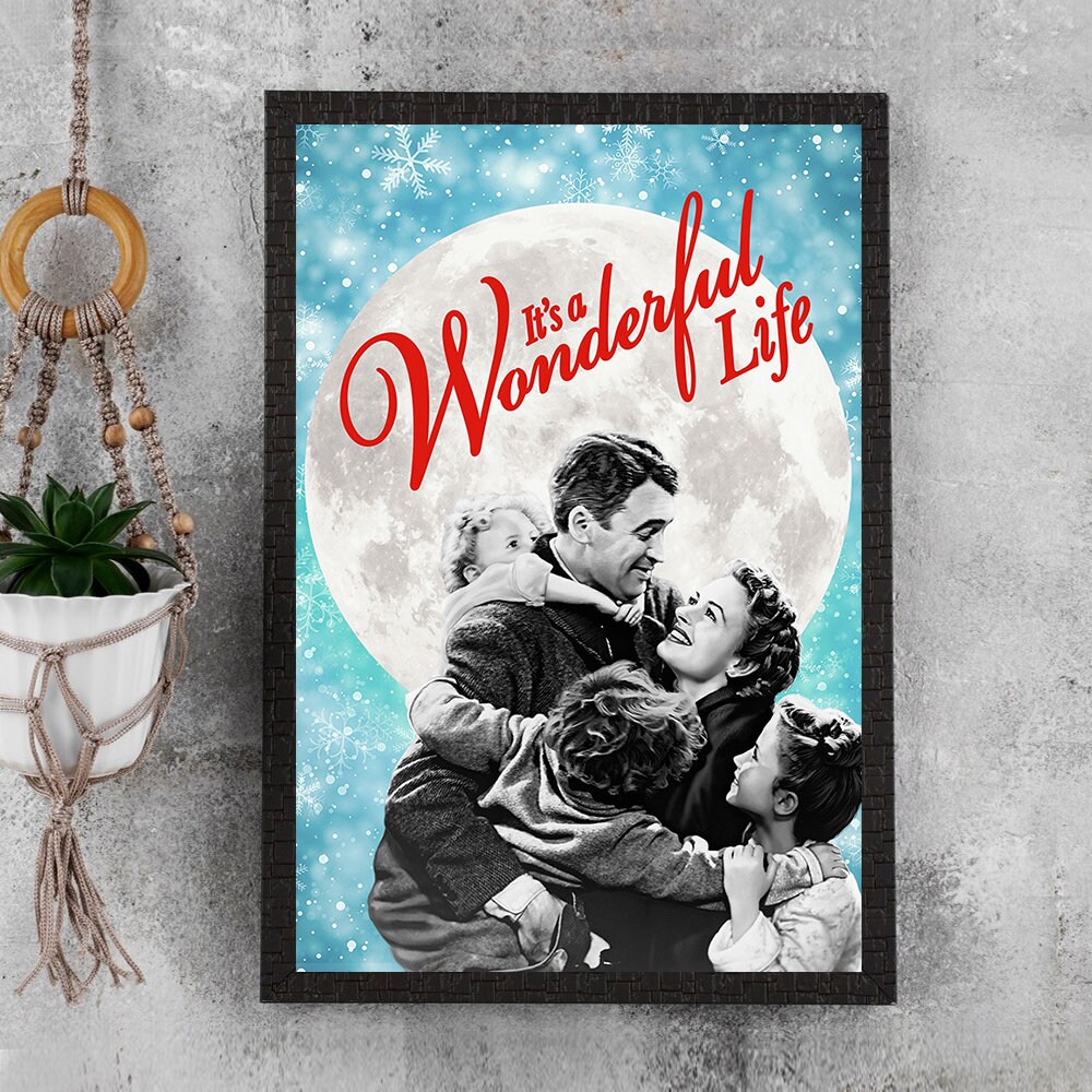 It's a wonderful life Movie Poster - Waterproof Canvas Film | Inspire ...