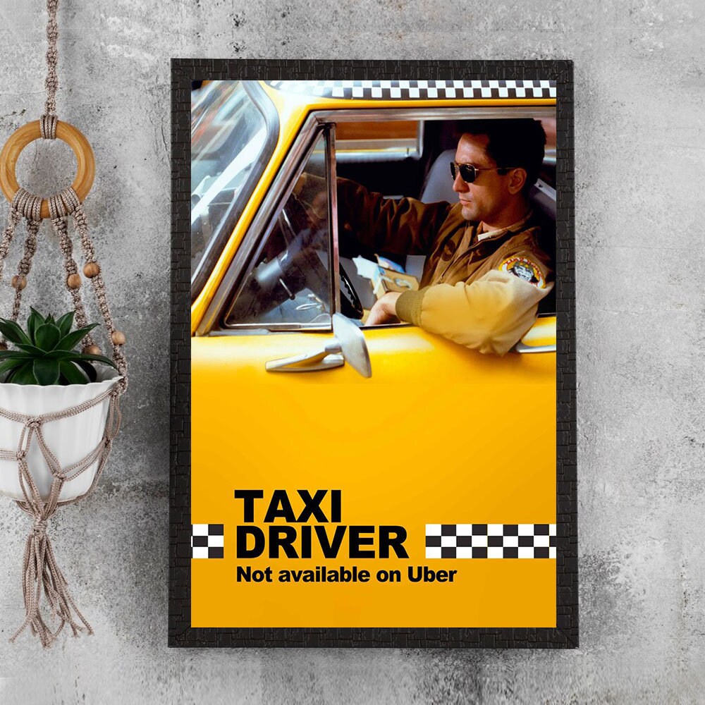 Taxi Driver Movie Poster - Waterproof Canvas Film Poster - M | Inspire ...