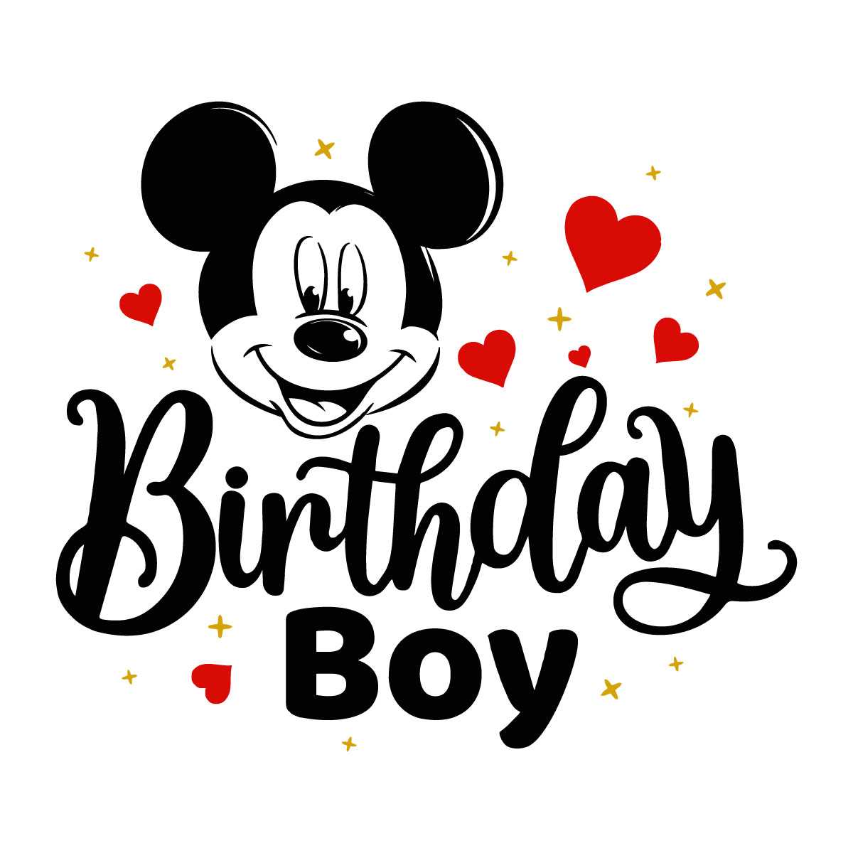 Happy Birthday Boy Mickey Mouse SVG, Mickey Birthday SVG - Inspire Uplift