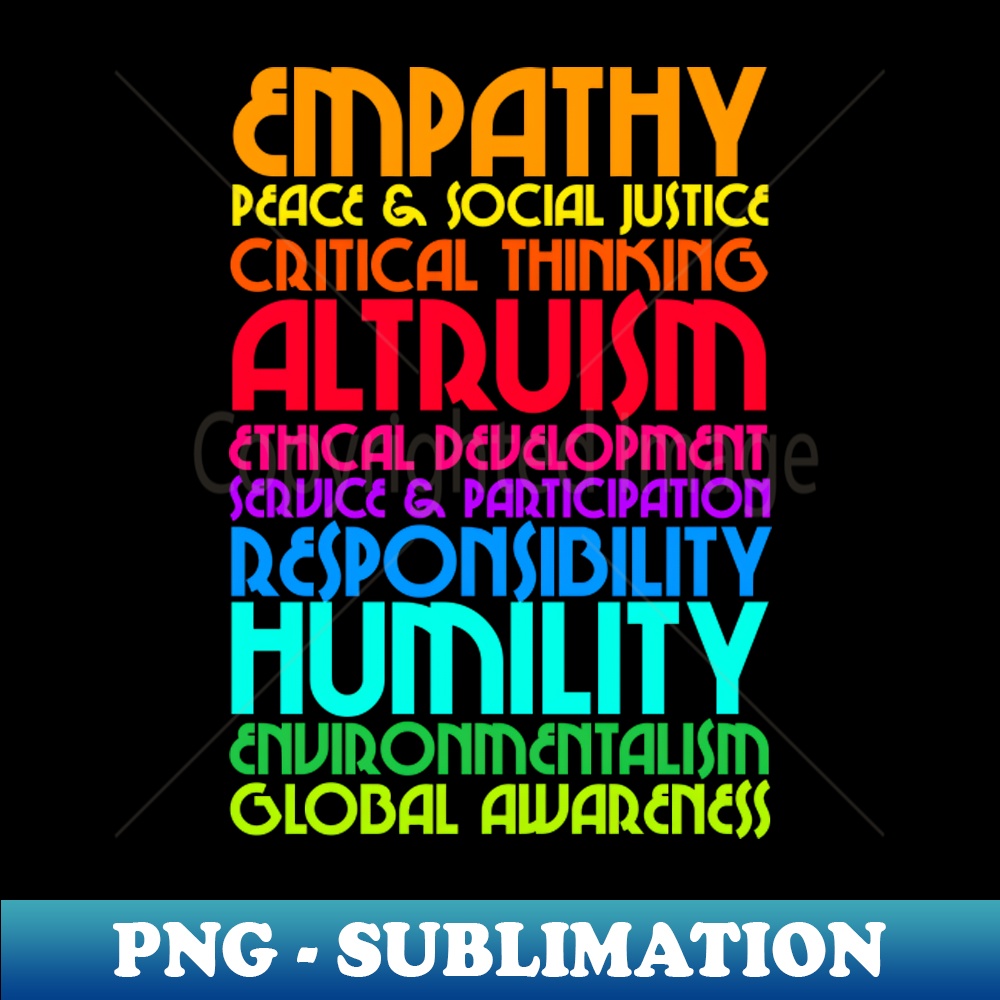 First Inspires Values The Ten Commitments Humanist Values Design - Premium PNG Su | Inspire ...
