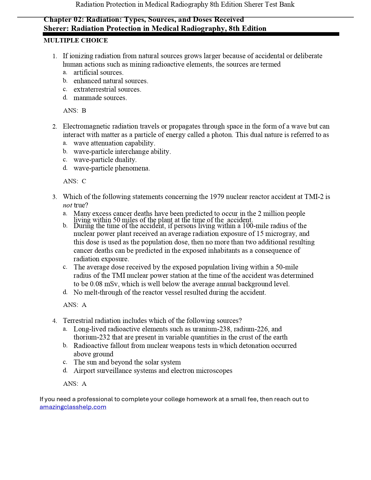 RADIATION PROTECTION IN MEDICAL RADIOGRAPHY 8TH EDITION BY S Inspire Uplift