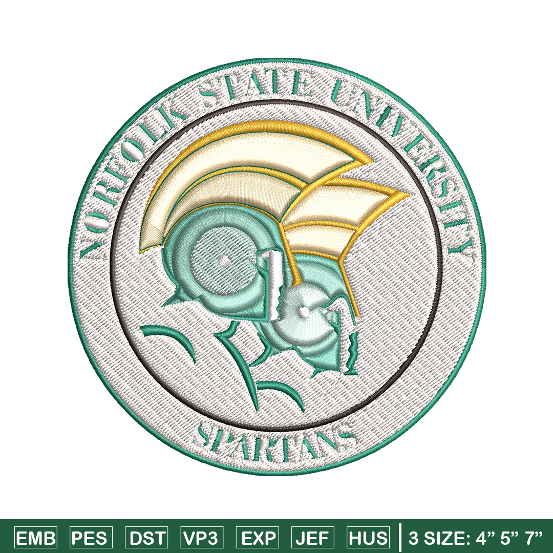 Norfolk State Spartans embroidery, Norfolk State Spartans em Inspire