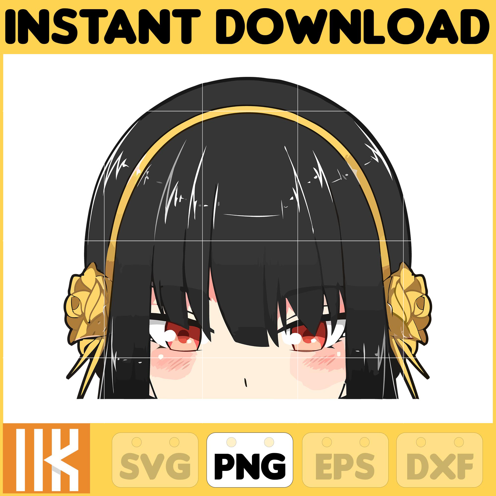 Anime Peeking Premium Graphic Design, Cute , Cool, Anime PNG | Inspire ...