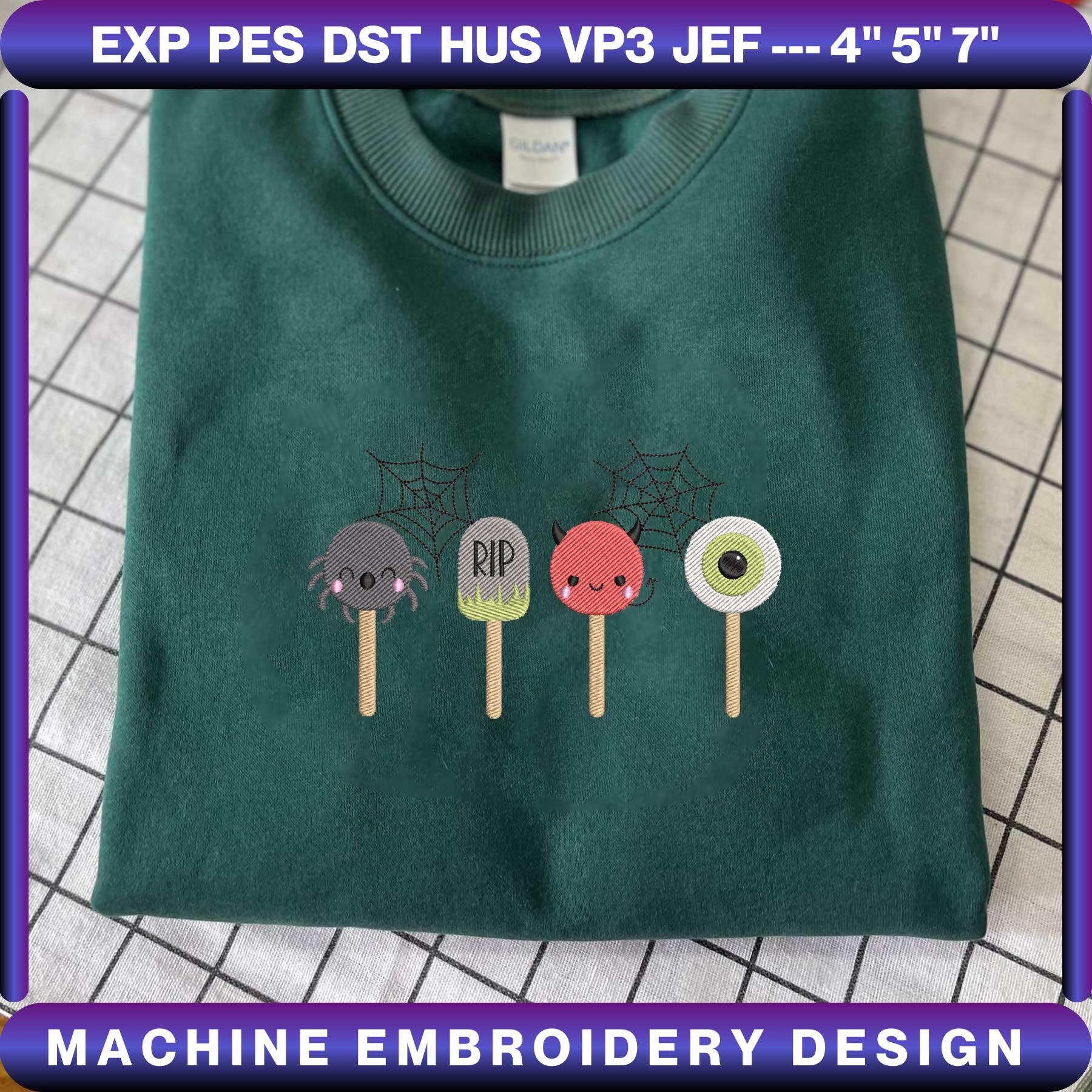 Halloween Cake Pops Embroidery Machine Design, Cute Kids Swe | Inspire ...