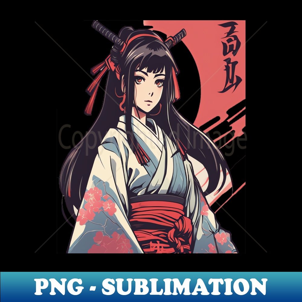 Anime Girl - Instant PNG Sublimation Download - Stunning Sub - Inspire