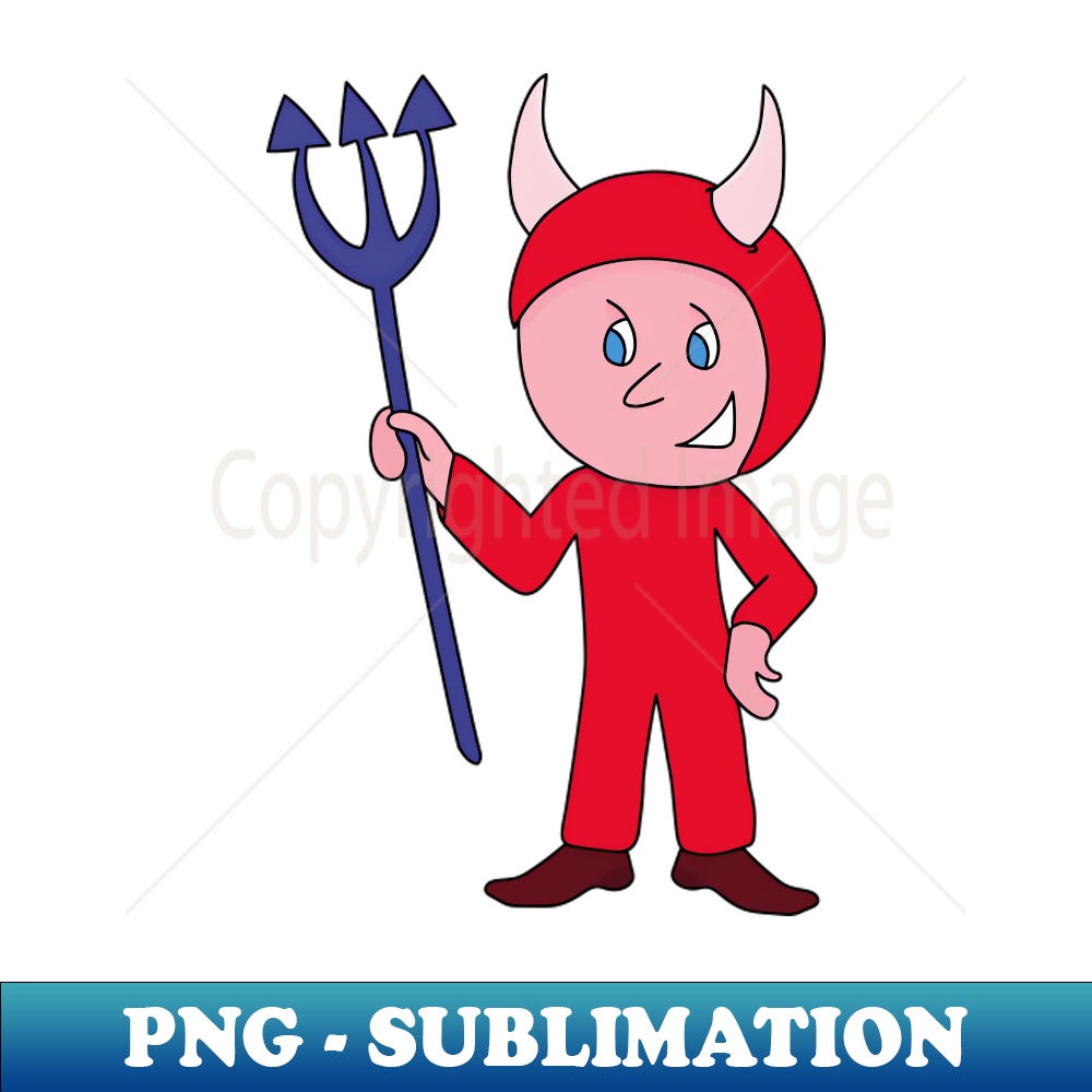 Cute Devil Halloween Costume PNG Transparent Sublimation D Inspire