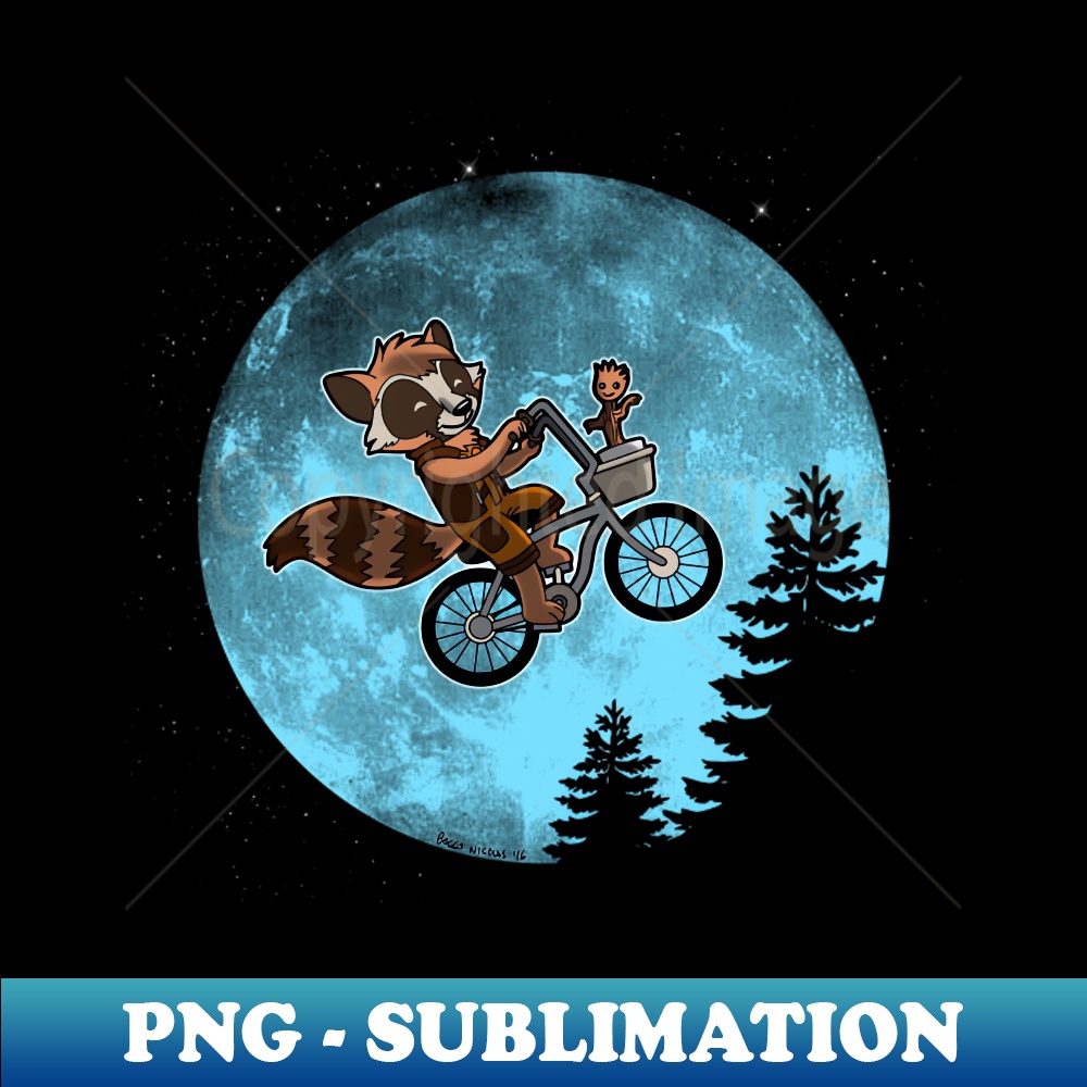 Guardian ETs Cute Alien Superhero Raccoon 80s Sci-fi Movie P | Inspire ...