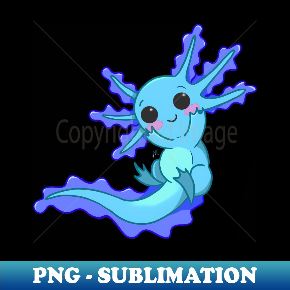Blue Axolotl - Creative Sublimation PNG Download - Revolutio | Inspire ...