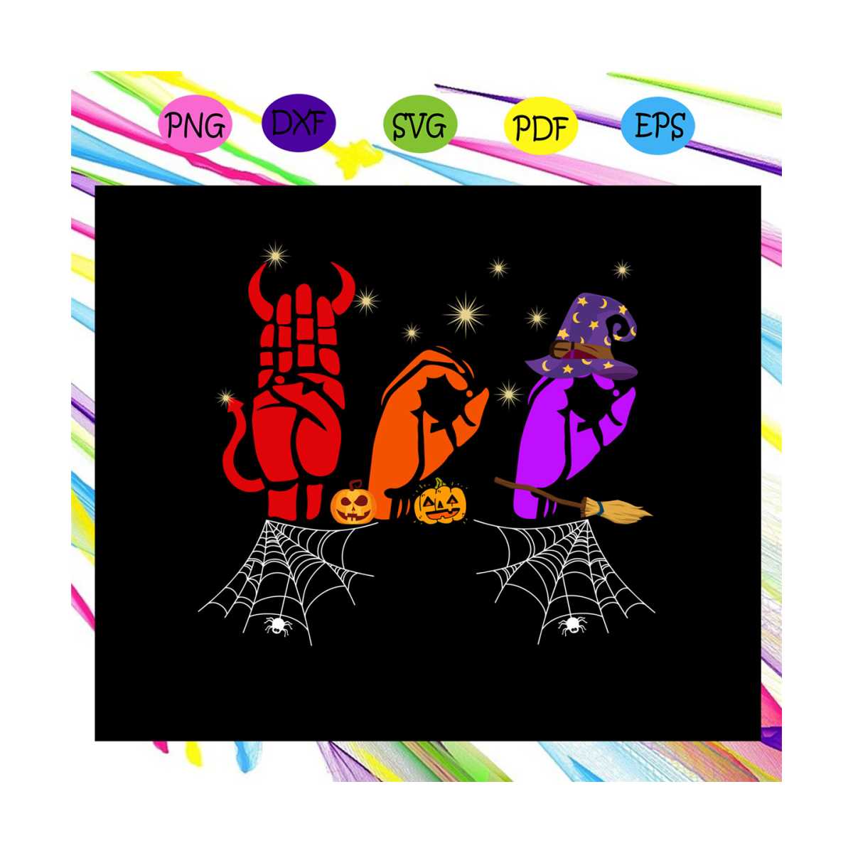 ASL boo halloween svg, Asl boo halloween, boo witch svg, boo | Inspire ...