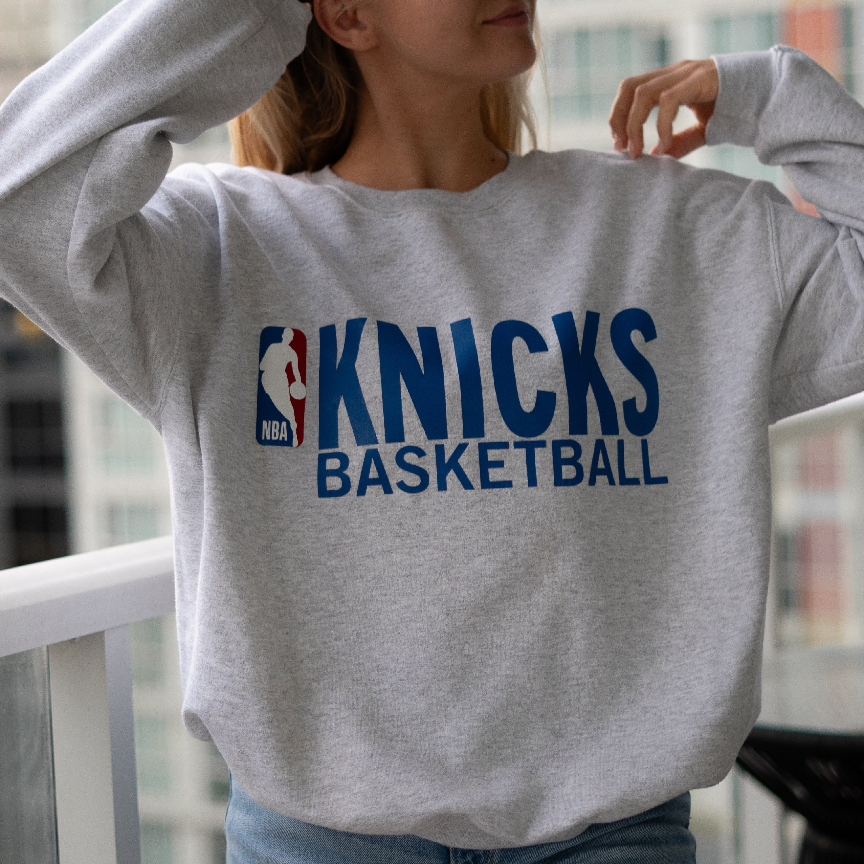 Knicks Sweater Basketball Basketball Crewneck Rachel Green F Inspire