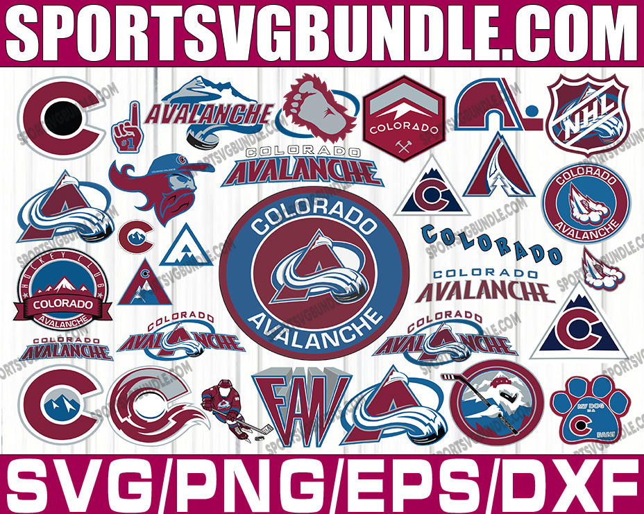 Bundle 32 Files Colorado Avalanche Hockey Team Svg, Colorado | Inspire ...