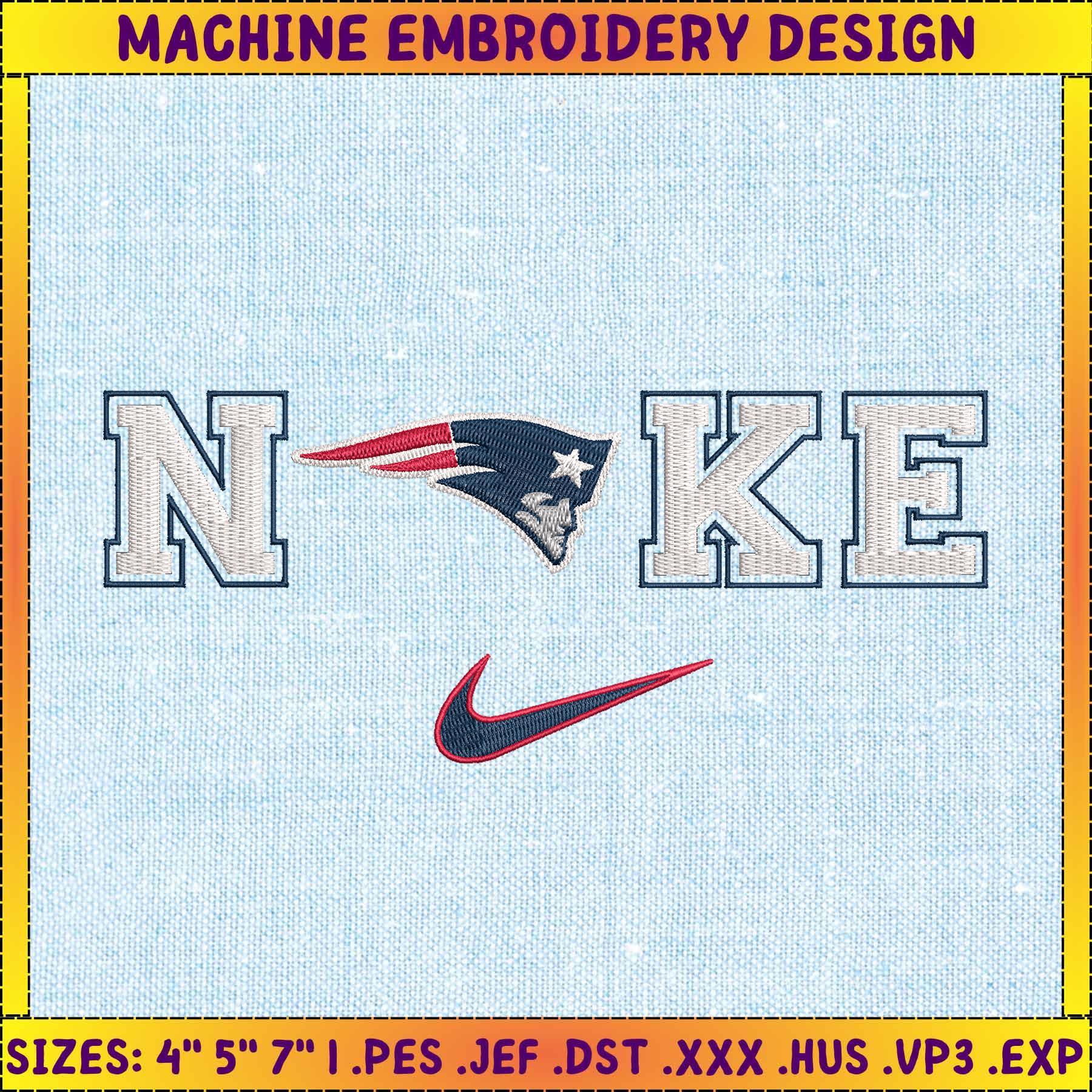NIKE NFL New England Patriots Logo Embroidery Design, NIKE N - Inspire ...