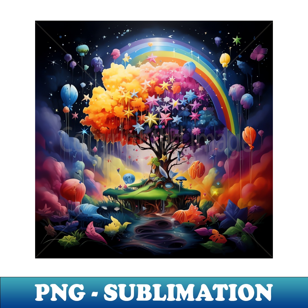 Sublime Tree Poster Fantasy Tree - Artistic Sublimation Digital File - Defying t | Inspire ...