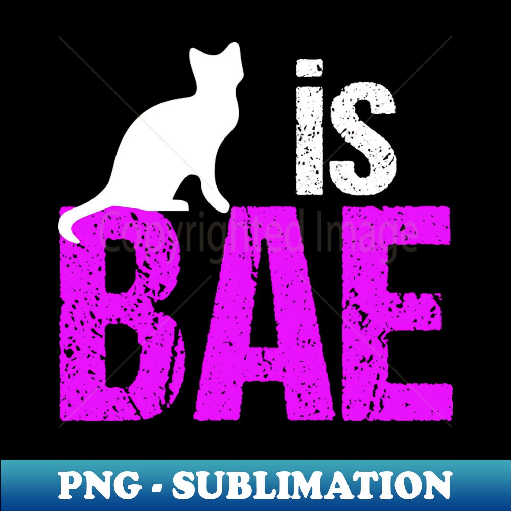 Funny Cat is BAE - Modern Sublimation PNG File - Fashionable - Inspire ...