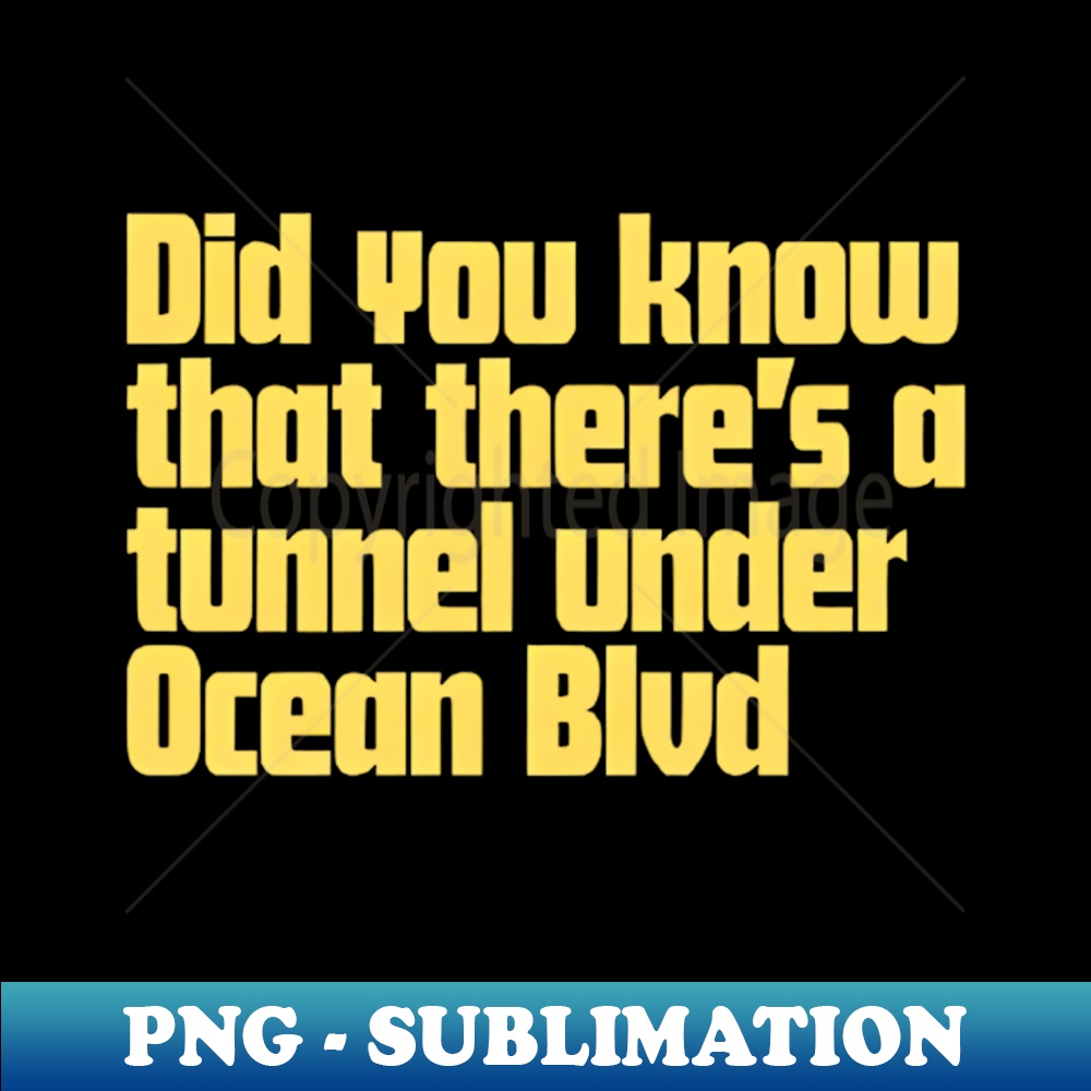 Did you know that theres a tunnel under ocean blvd aesthet inspire