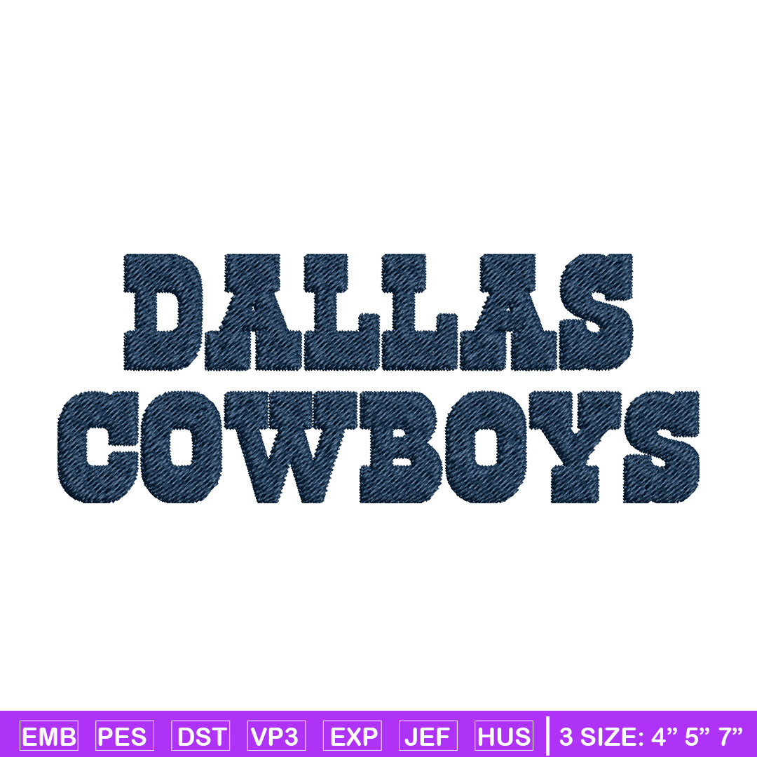 Dallas Cowboys logo Embroidery, NFL Embroidery, Sport embroi Inspire