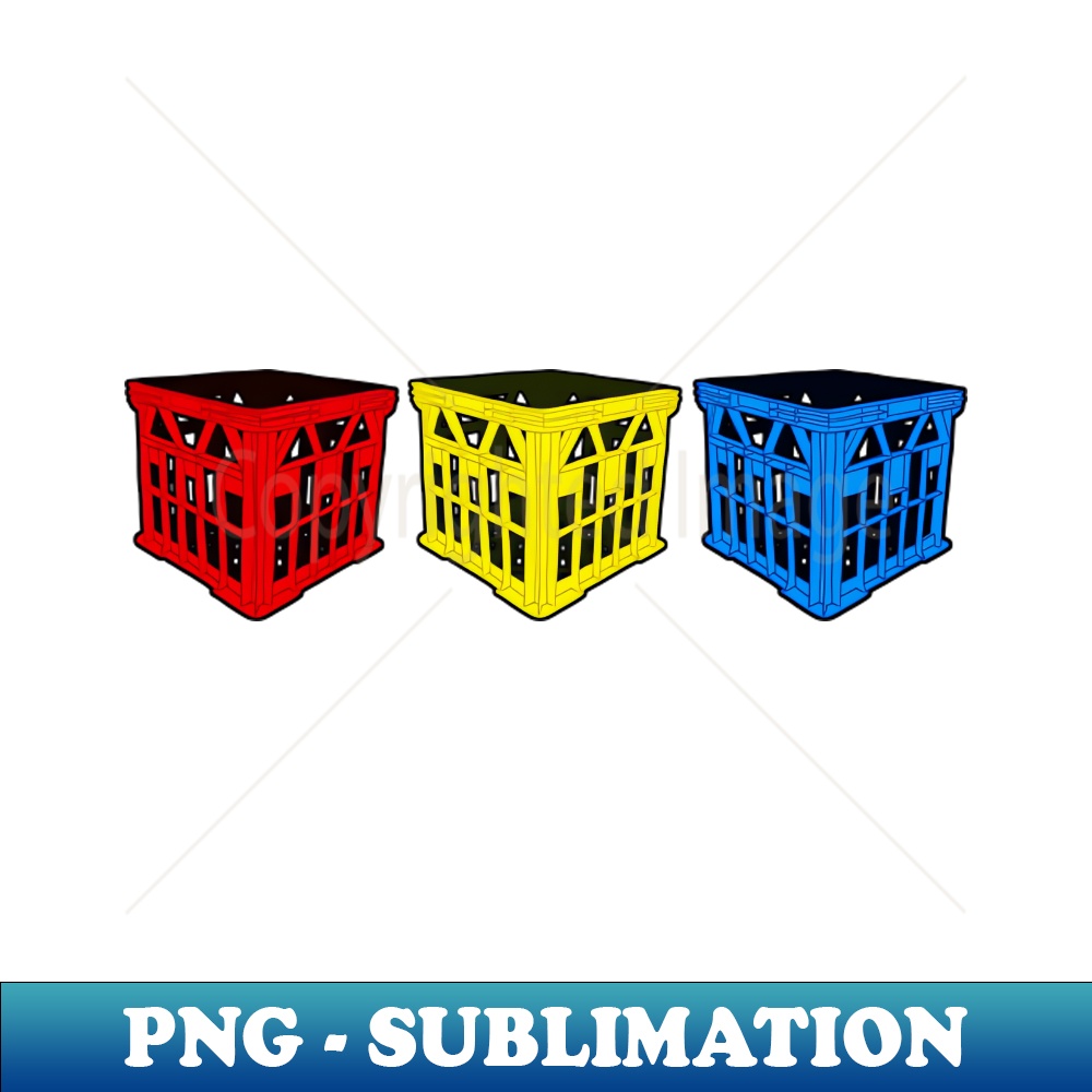 Milk Crates Instant Sublimation Digital Download Vibrant Inspire