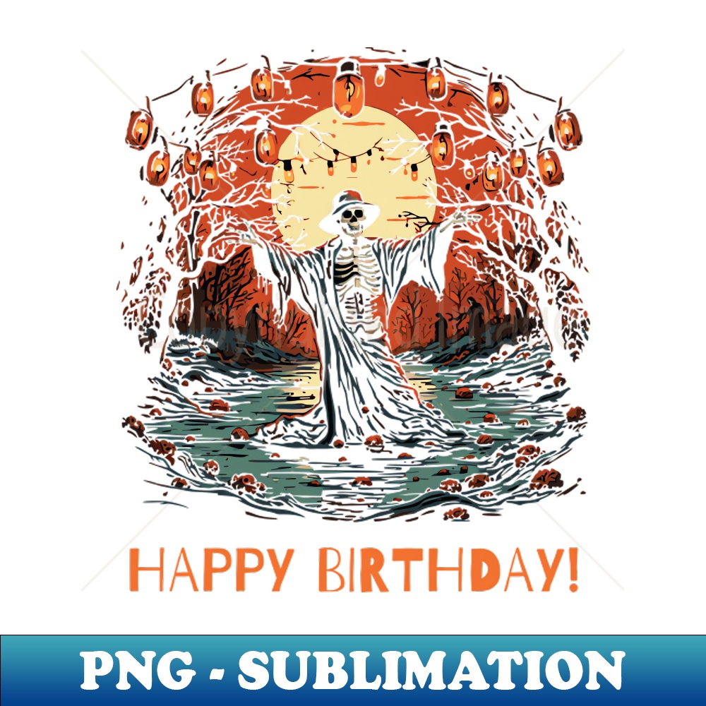Happy Birthday in Hell - Vintage Sublimation PNG Download - | Inspire ...