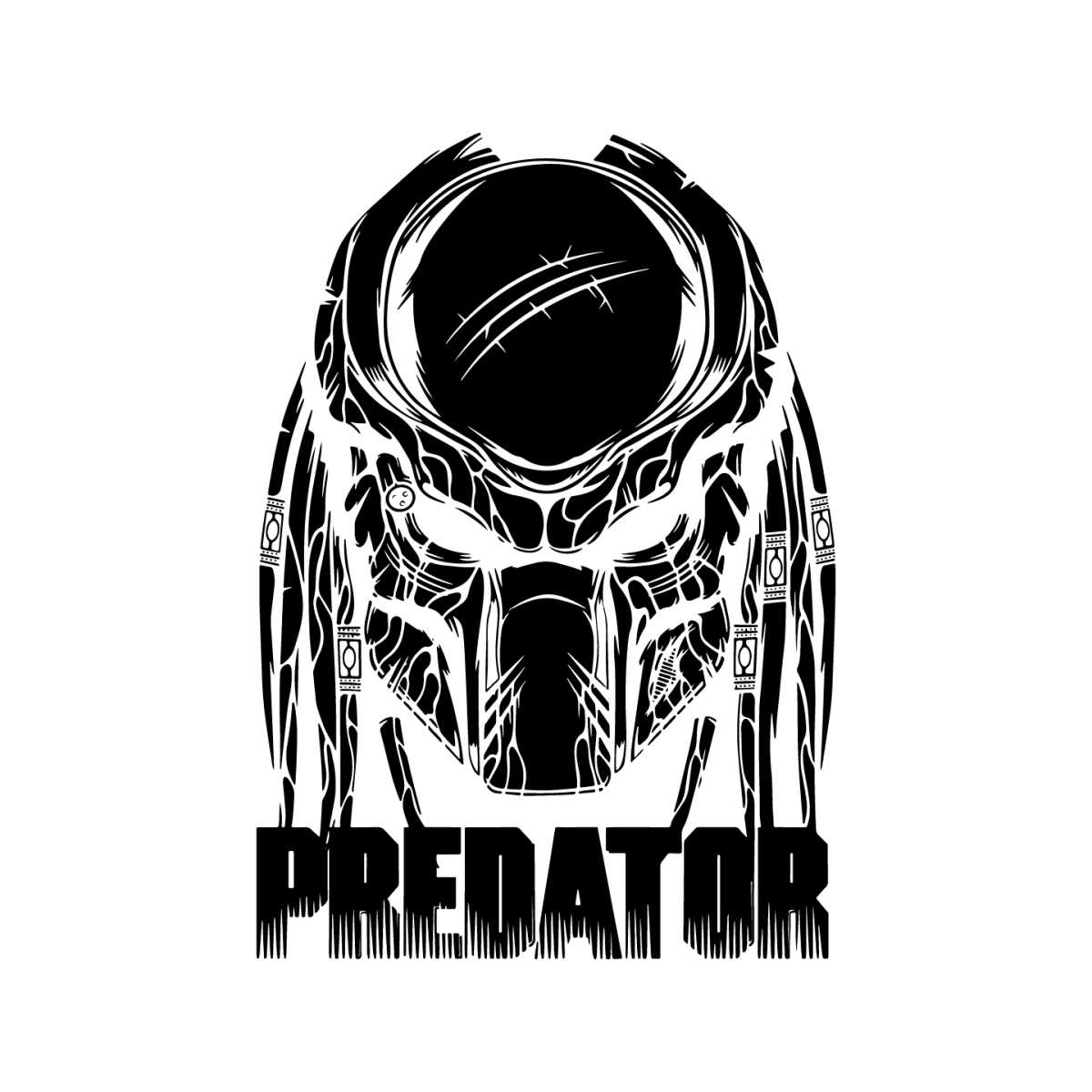 DIGITAL CLIPART Svg Dxf Eps Png Predator Hunter Alien C Inspire