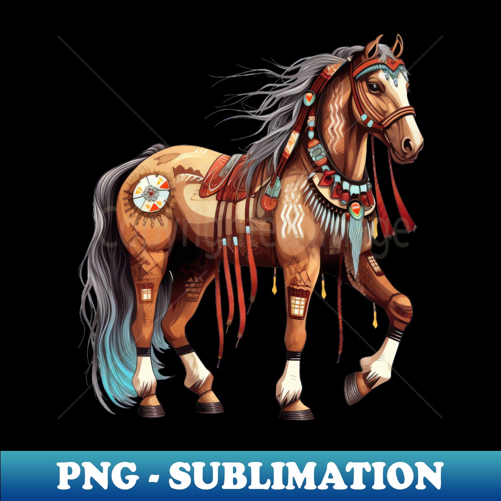 Native American Horse - PNG Transparent Digital Download Fil - Inspire ...