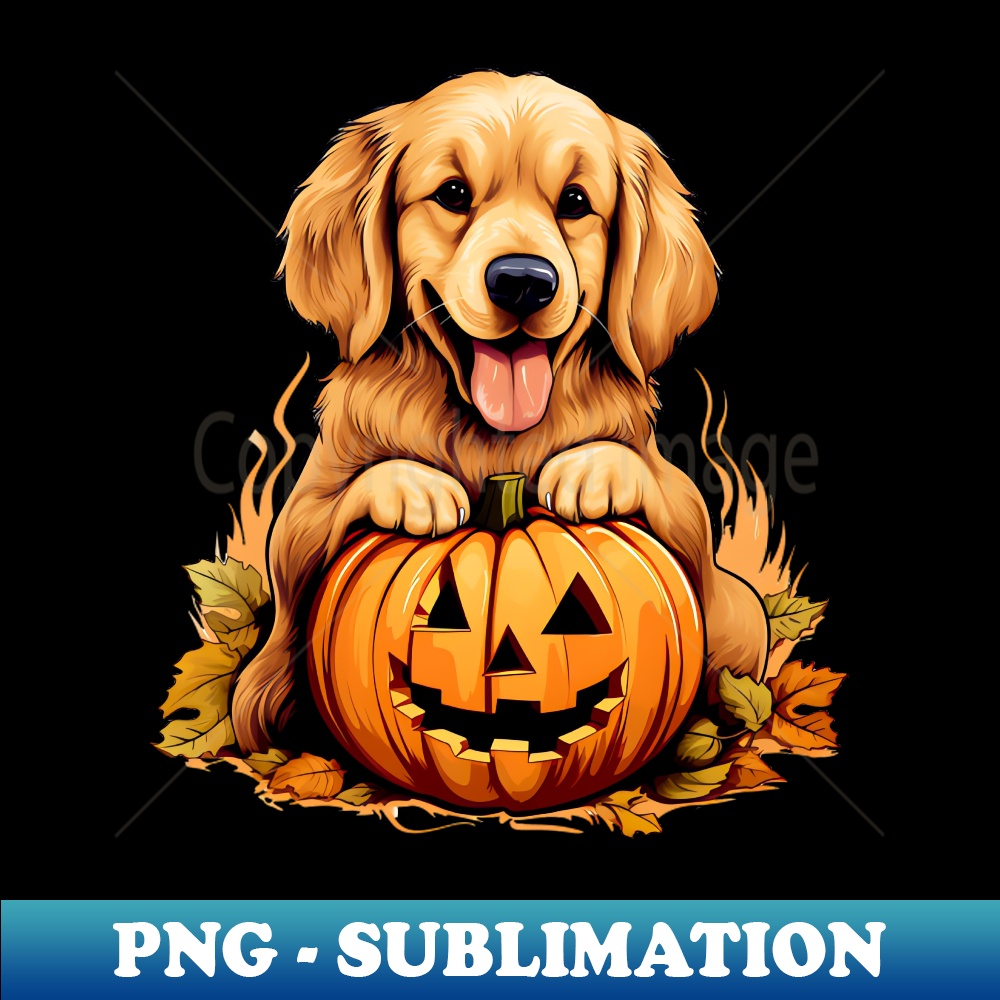 Golden Retriever Dog inside Pumpkin 6 - High-Quality PNG Sub | Inspire ...