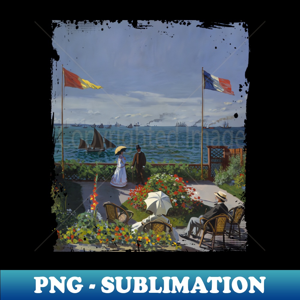 Garden at SainteAdresse PNG Transparent Sublimation Inspire