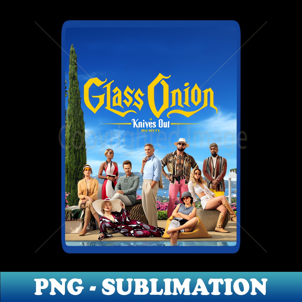 Glass Onion movie posterFan art Instant Sublimation Digita Inspire