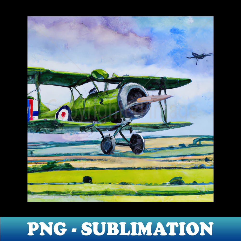 Abstract Biplane Watercolor - Instant PNG Sublimation Downlo | Inspire ...