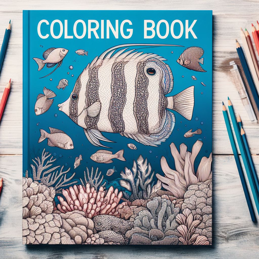 Tropical fish coloring book for kids | Inspire Uplift