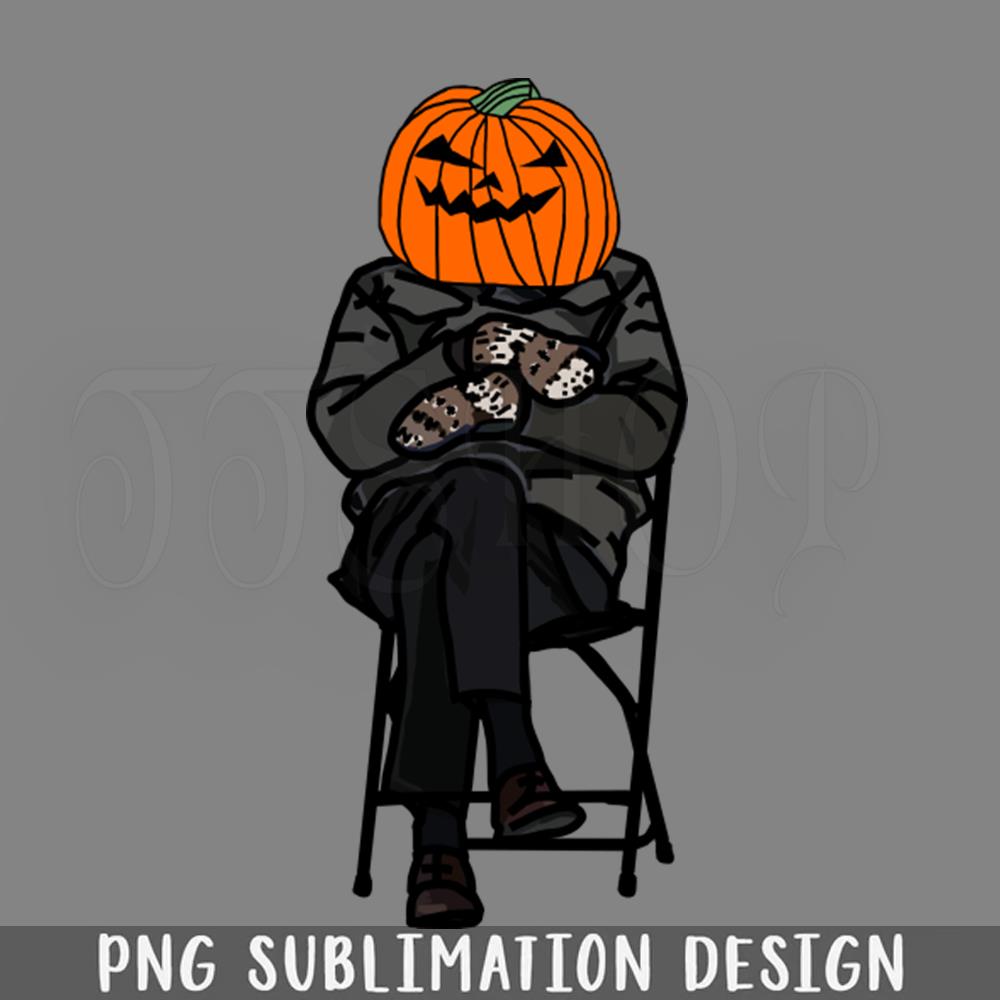 Halloween Horror Umpkin Head Wears Bernie Sanders Mittens Me Inspire