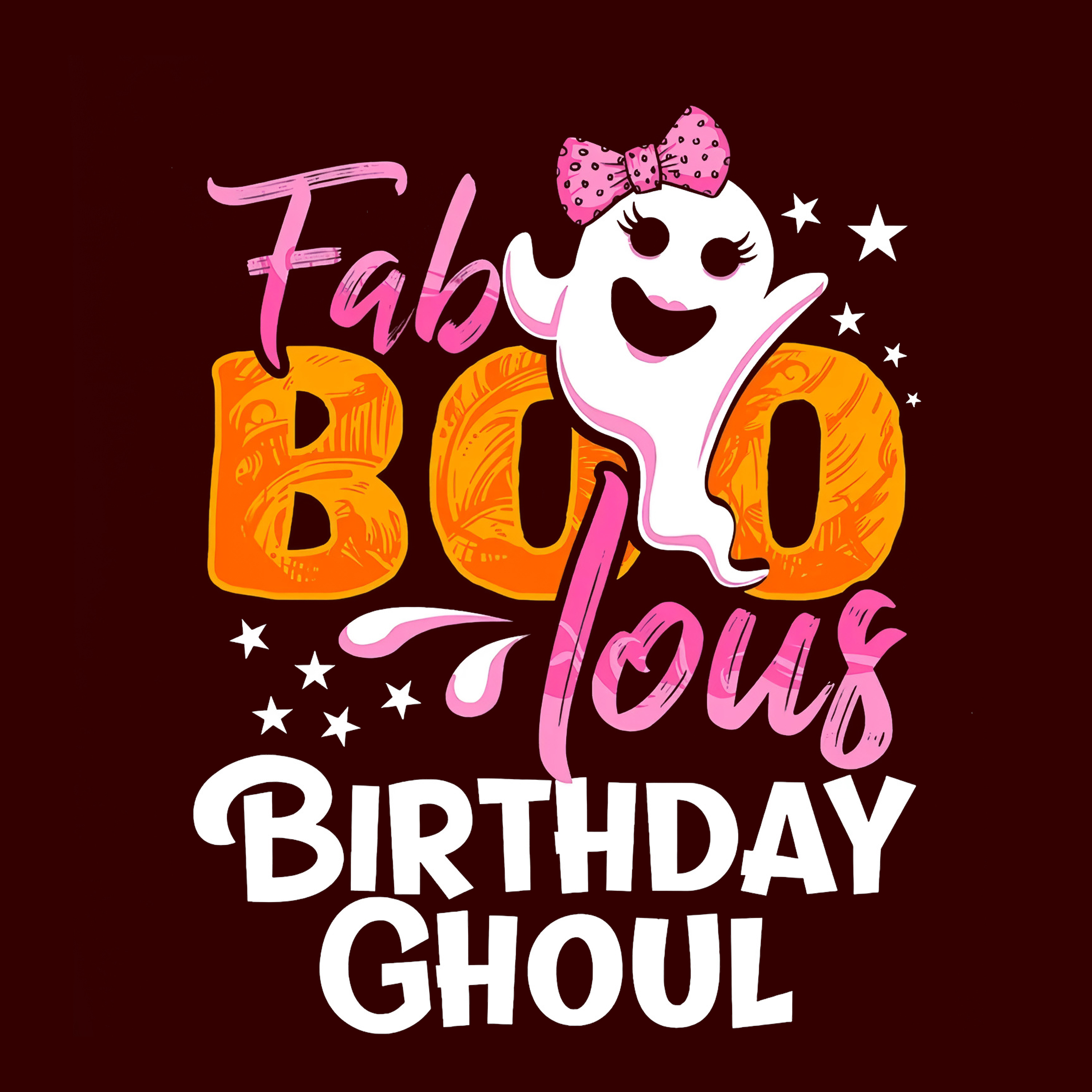Fab Boo Lous Birthday Ghoul Svg, Ghost Halloween Svg, Cute G | Inspire