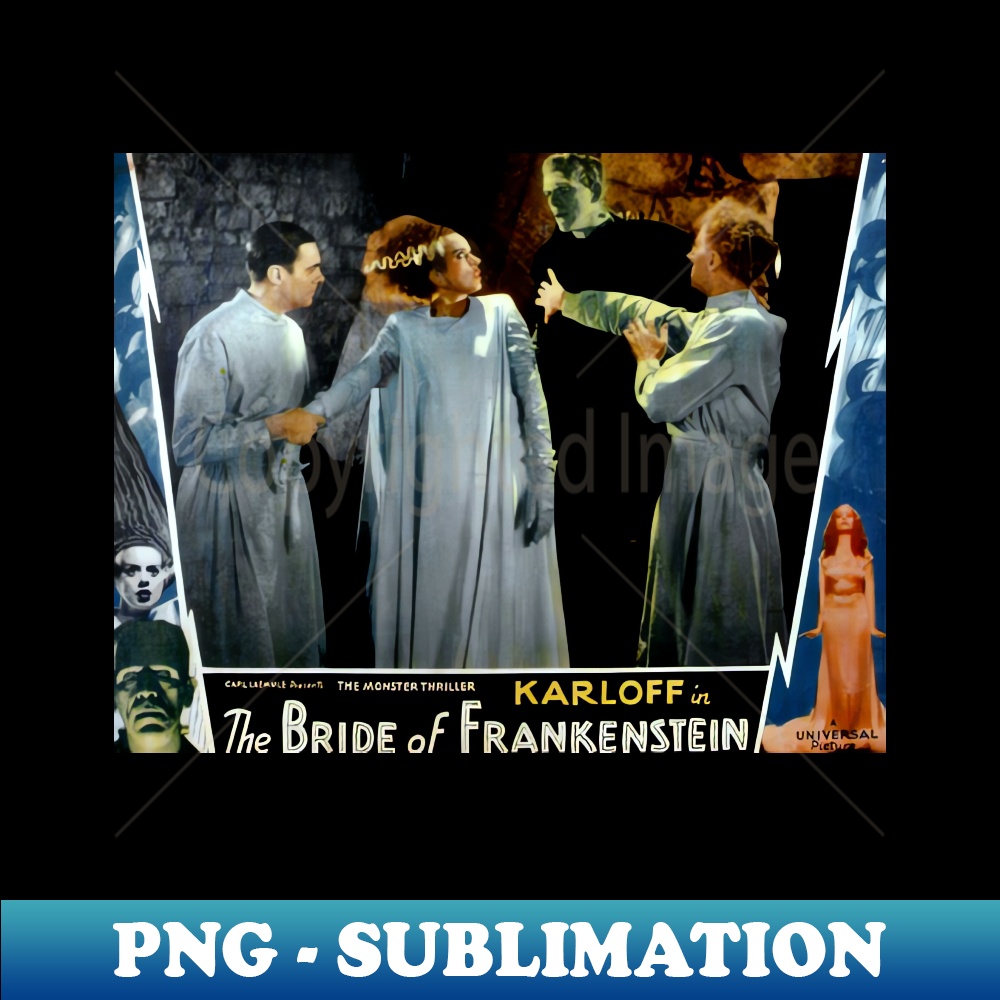 Classic Horror Movie Lobby Card - The Bride of Frankenstein | Inspire ...