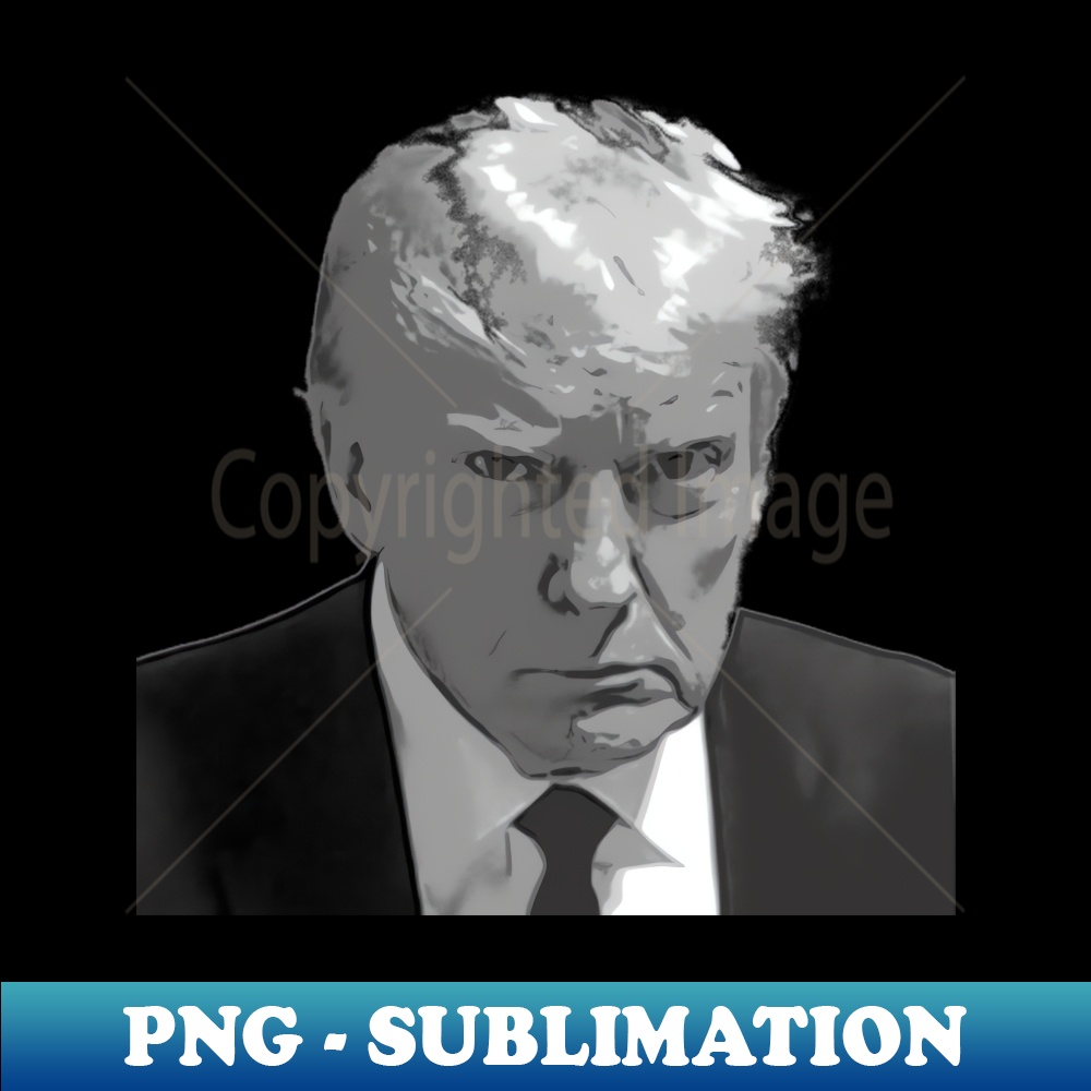 DONALD TRUMP MUGSHOT - PNG Transparent Sublimation File - Ad - Inspire ...