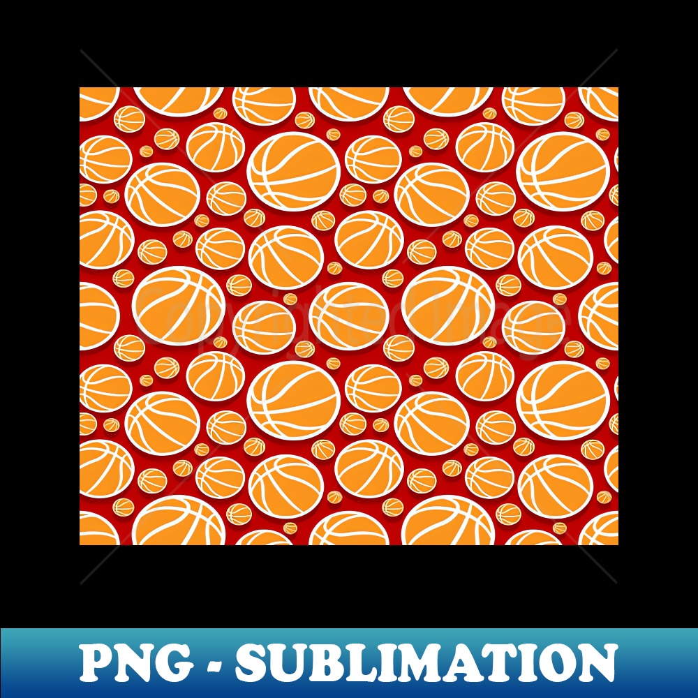 Basketball Pattern - High-Quality PNG Sublimation Download - - Inspire ...