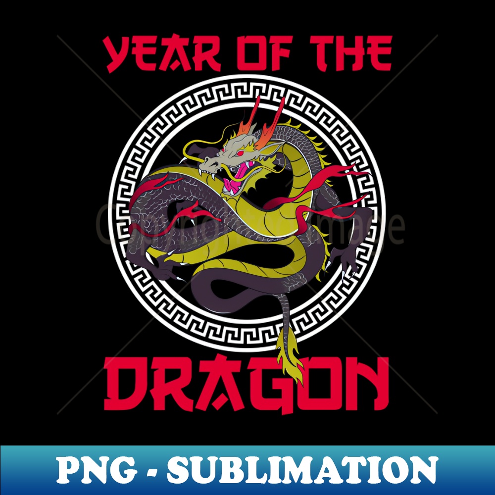 Year of the Dragon 2024 Chinese Lunar Year 2024 Retro PNG Inspire