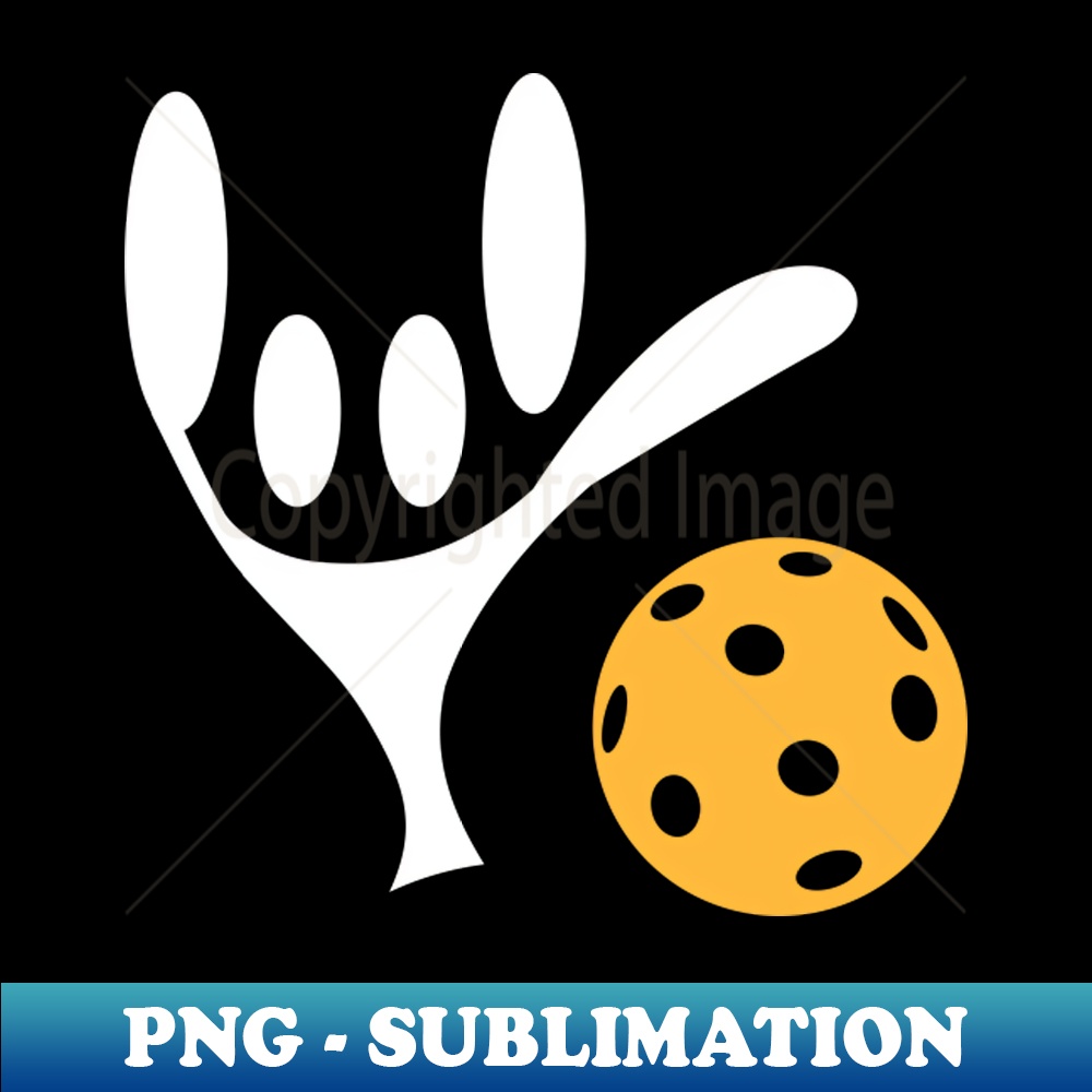 ASL Sign Language Love Pickleball Exclusive Sublimation Di Inspire